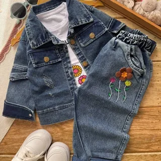 ست سه تیکه جین