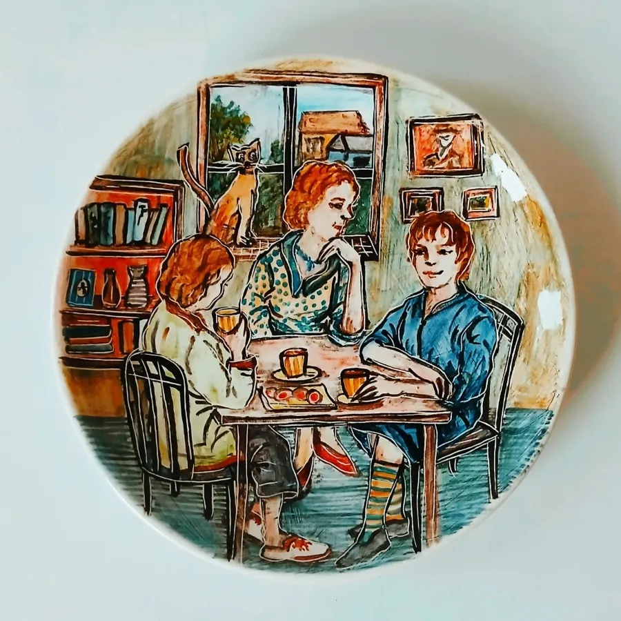 بشقاب سرامیکی دستساز