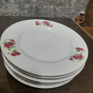 بشقاب گل قرمز