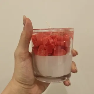 شمع جار طرح قلب