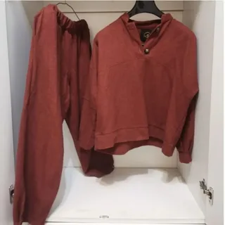 ست دورس شلوار قهوه ای عنا