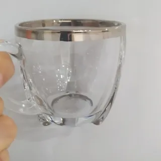استکان بلینک مکس لبه نقره