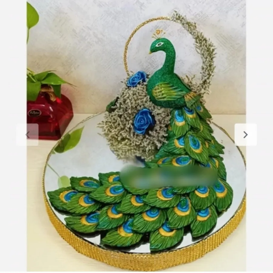 سینی حنا طرح طاووس