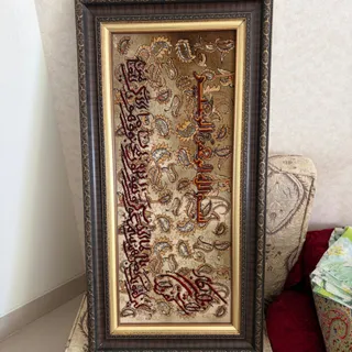 تابلو فرش گل ابریشم