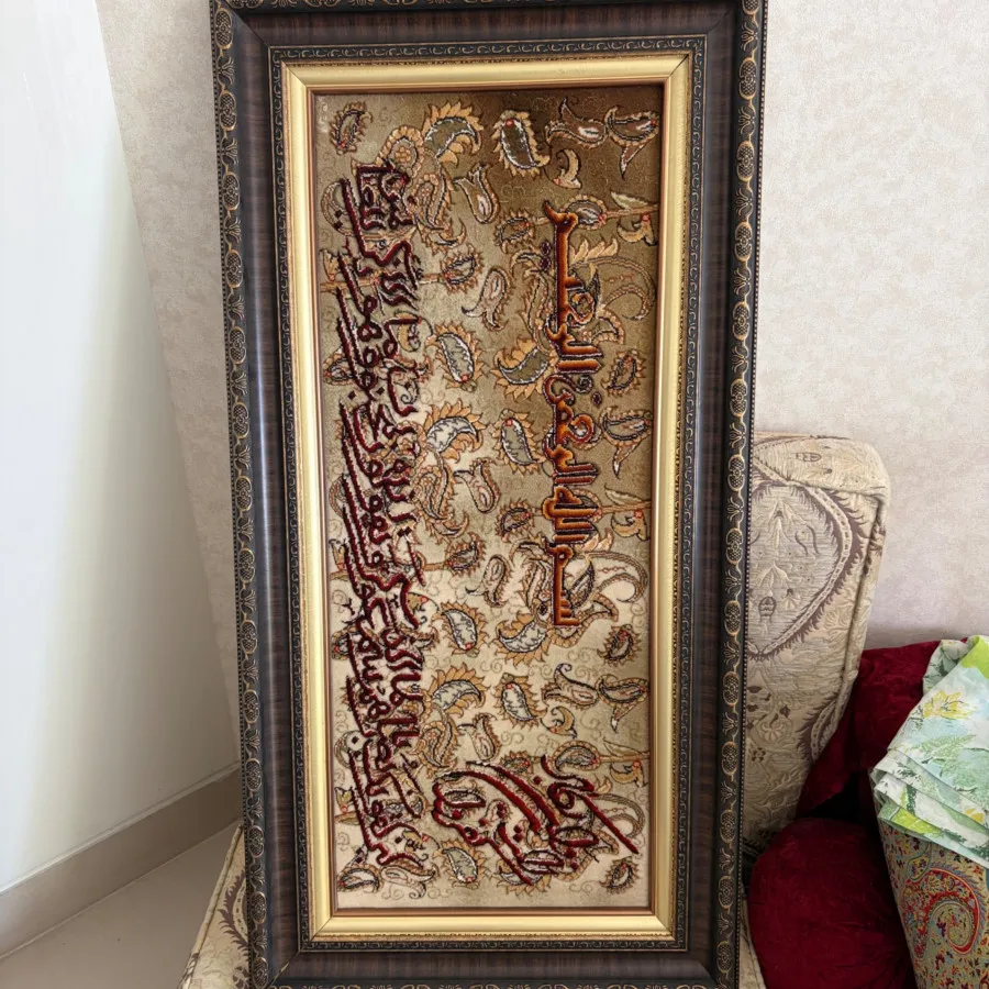 تابلو فرش گل ابریشم