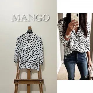 شومیز حریر اورجینال MANGO