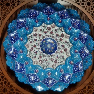 بشقاب مینا کاری دیواری