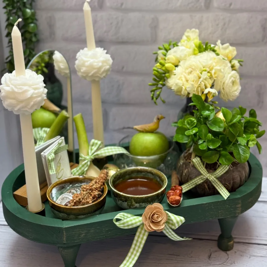 شمع قلمی گلدار