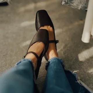 کفش باله قهوه ای