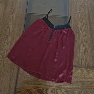 تاپ ساتنی زرشکی Forever21