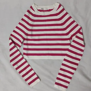 بلوز کراپ pull & bear