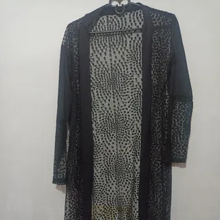 رویه لباس توری بلند