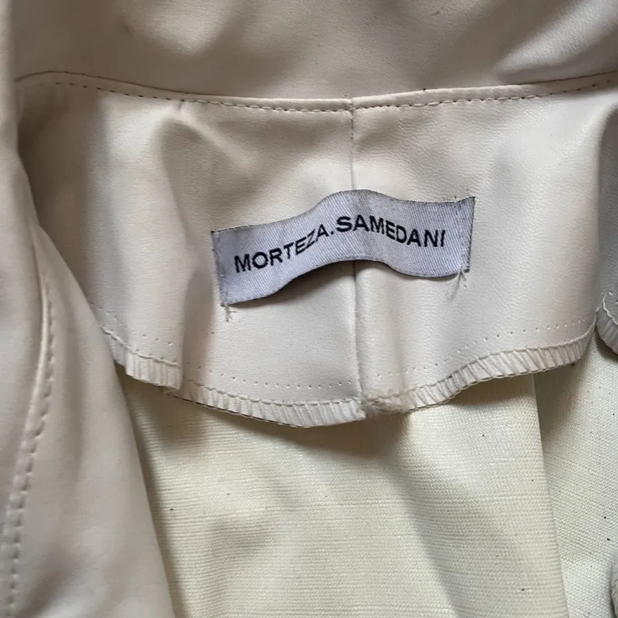 مانتو پالتو بارونی سفید