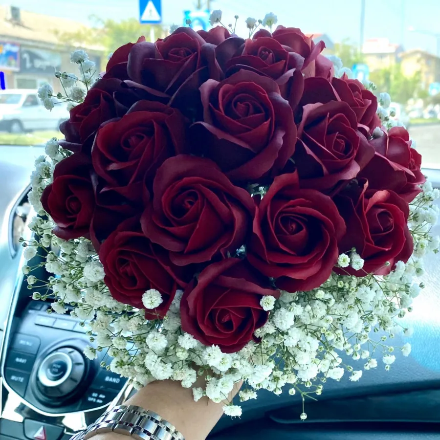 شاخه گل رز صابونی