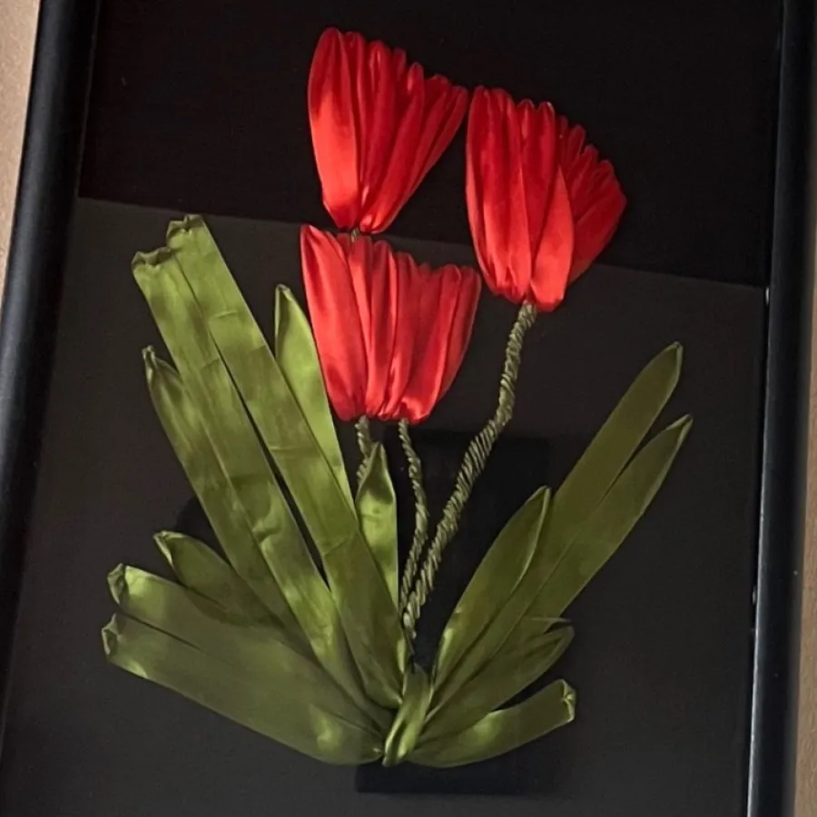 تابلو روبان دوزی