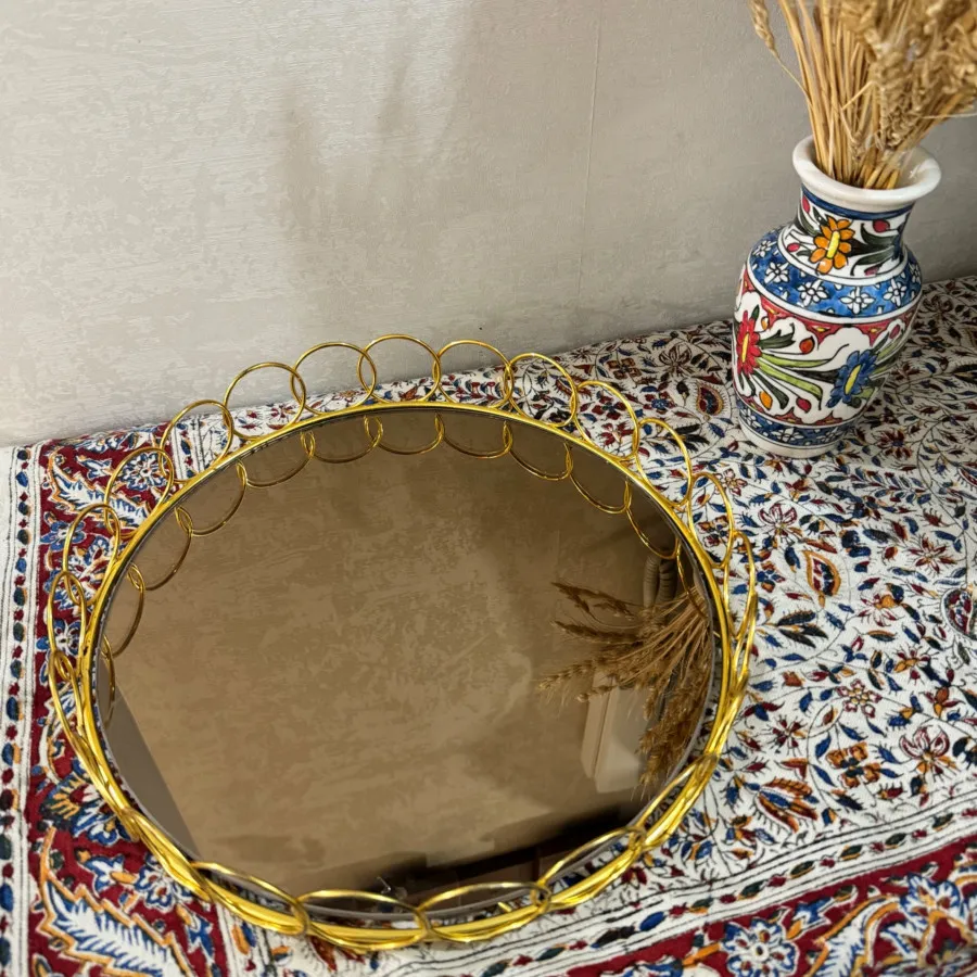 سینی کف آینه ای قطر30