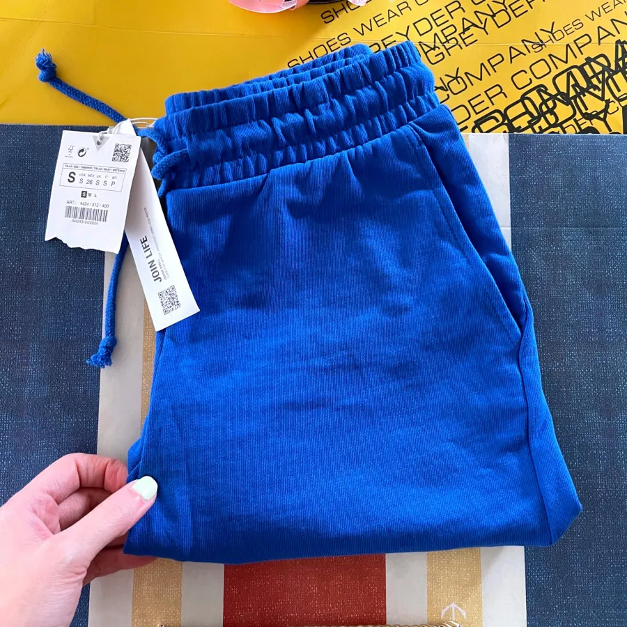 شلوارک آبی نفتی ZARA