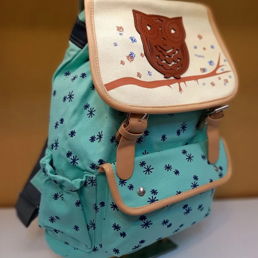 کوله پشتی جغد آبی آسمانی