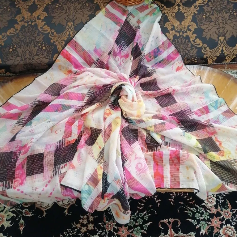 روسری قواره بزرگ رنگ شاد