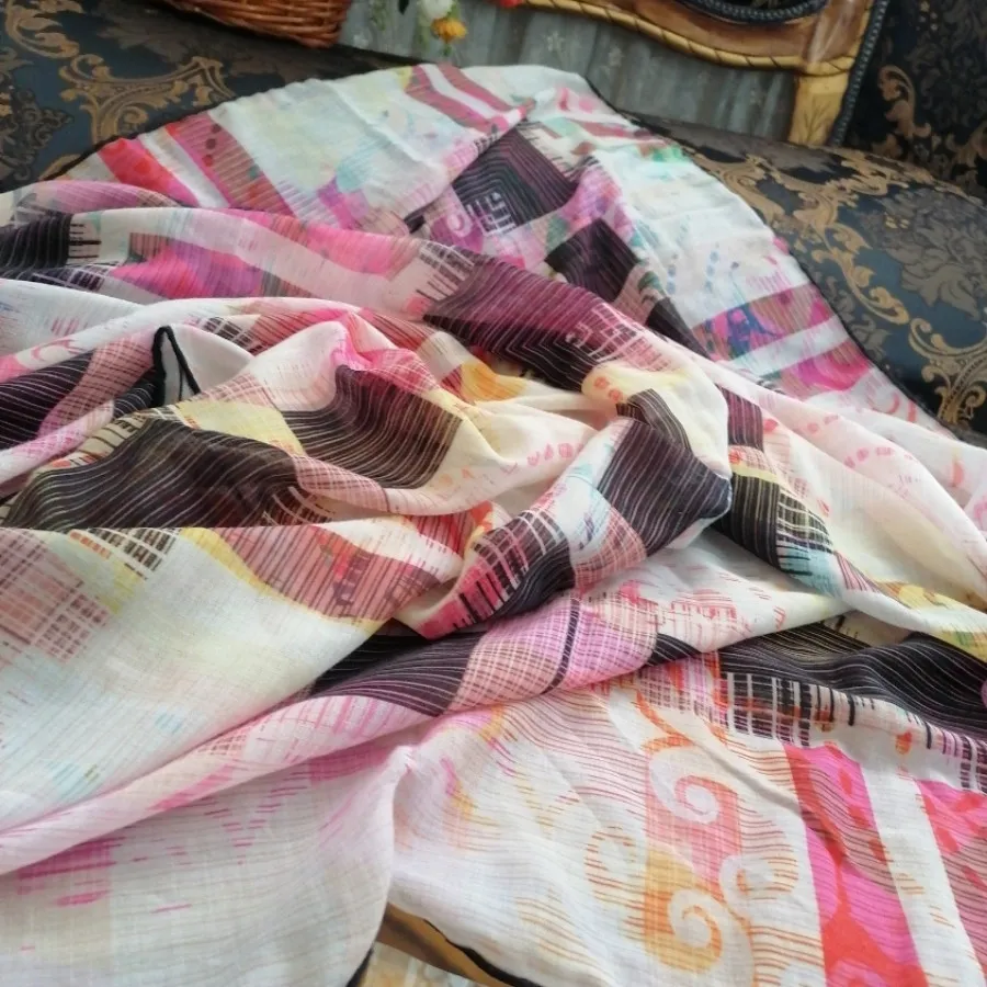 روسری قواره بزرگ رنگ شاد