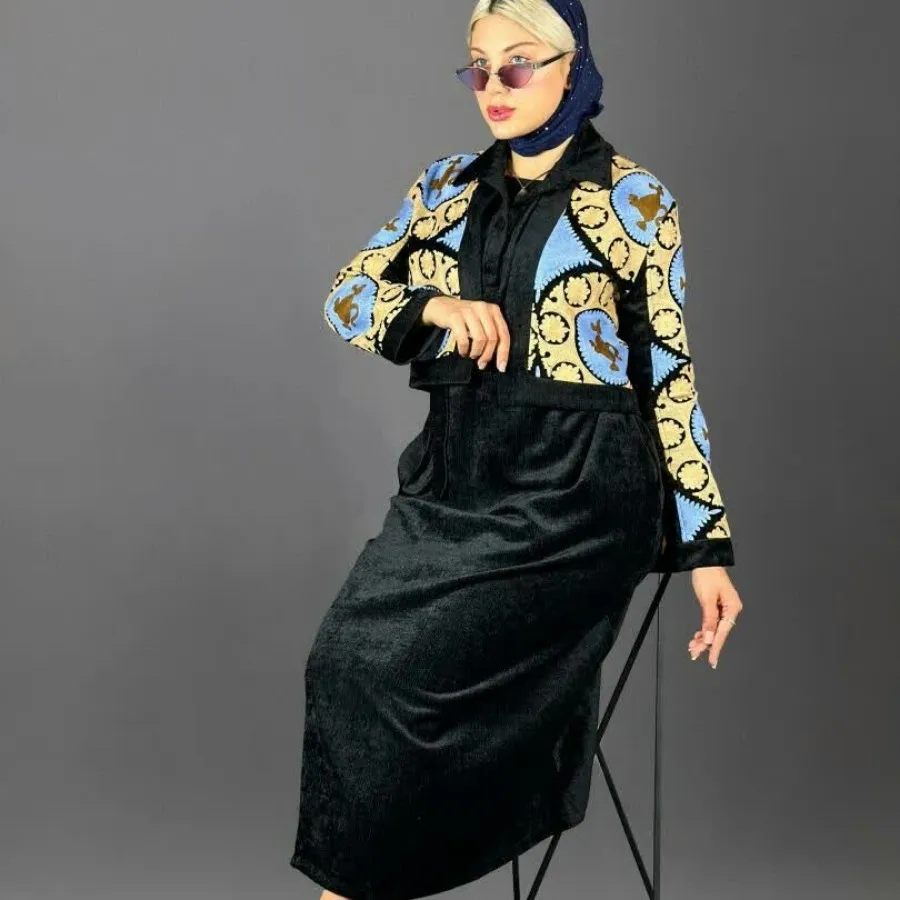 کت و سارافون مخمل