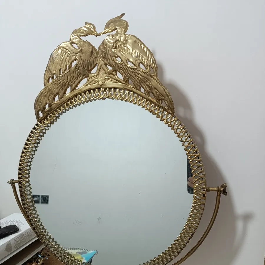 آیینه برنجی روکش برنز