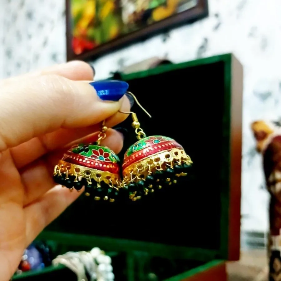 گوشواره برنجی هندی