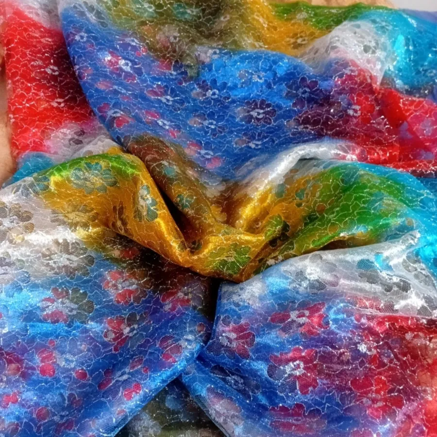 پارچه تور زر دوز