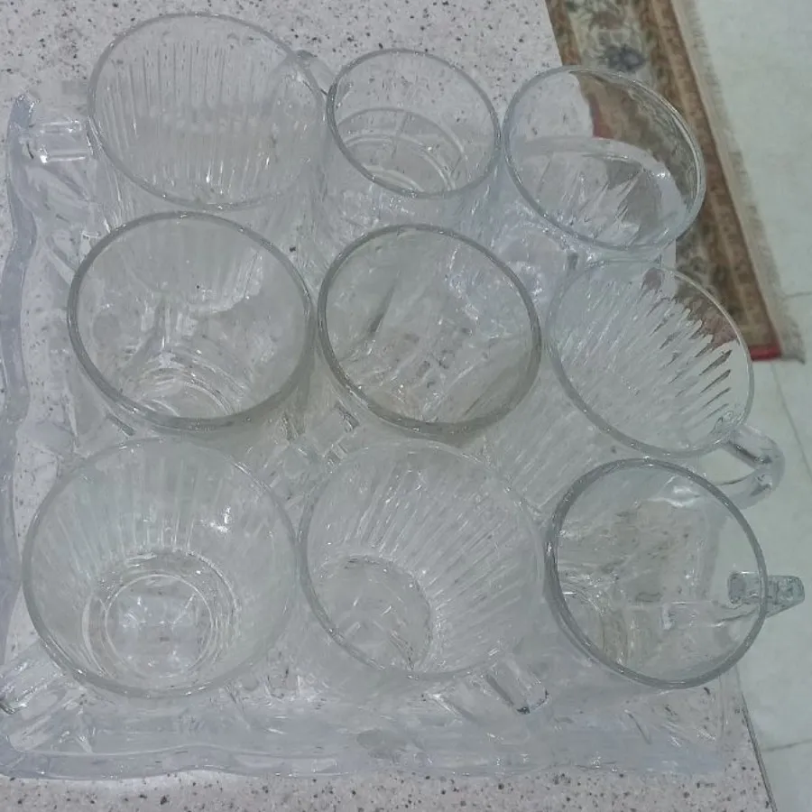 سینی پیرکس پایه دار