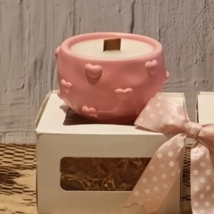 شات شمع معطر قلبی