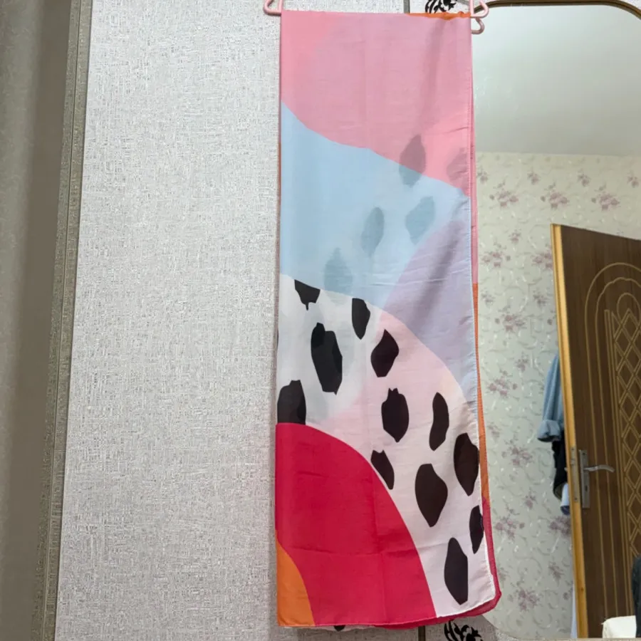 شال نخی آبرنگی مزونی