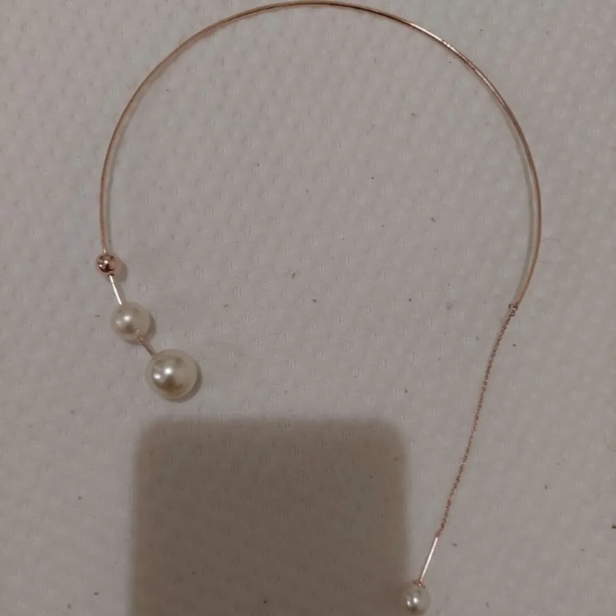 چوکر مسی رنگ مرواریددار