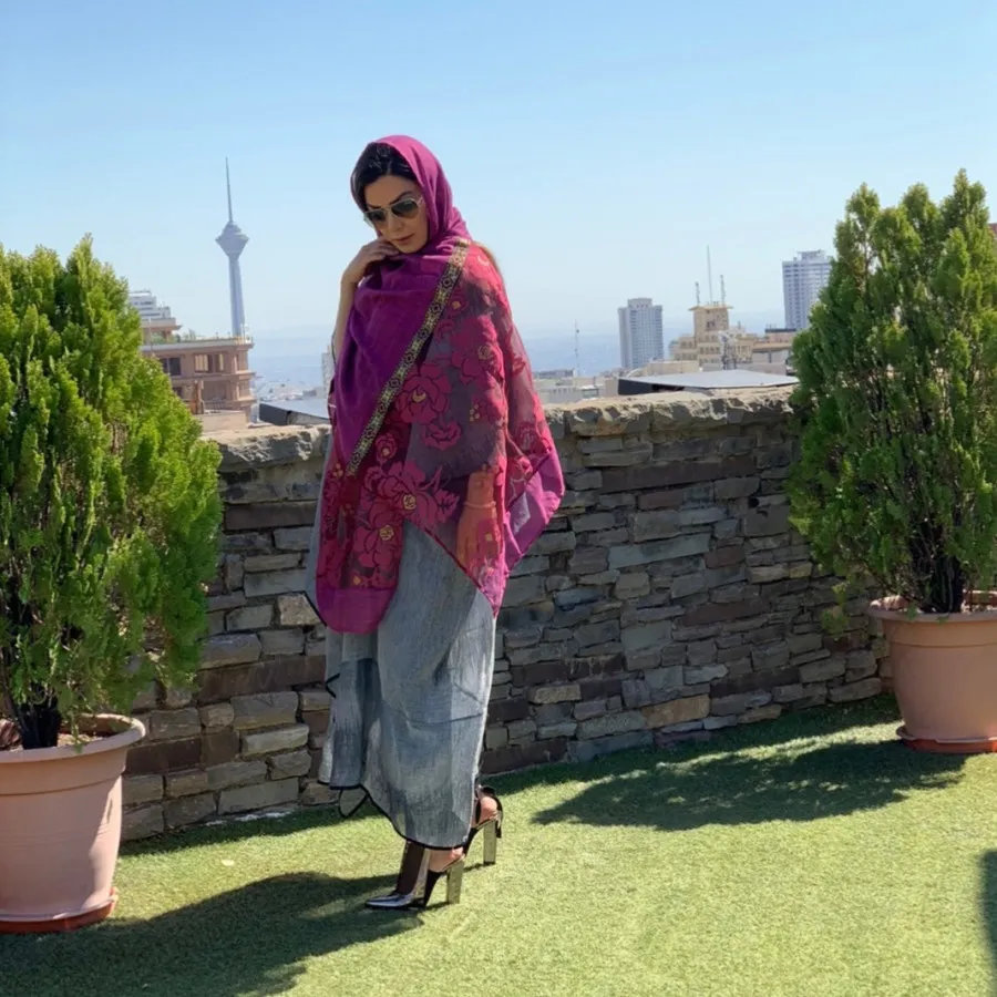 شال نخی زنانه مجلسی