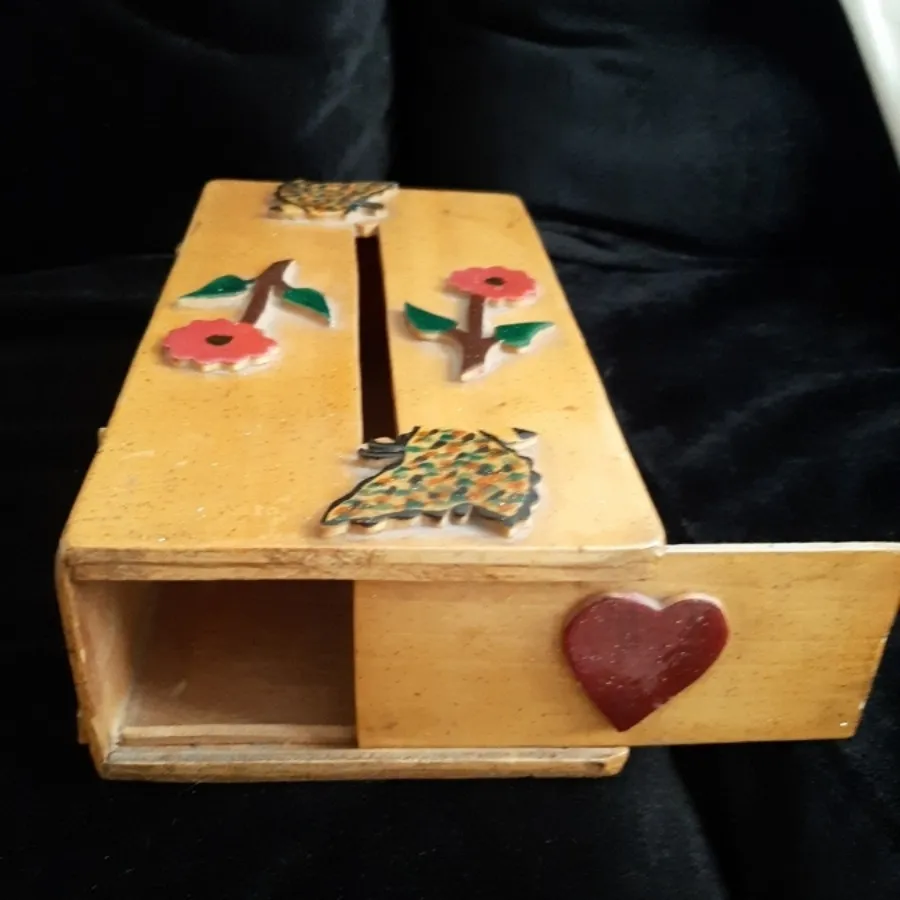 جا دستمال کاغذی چوبی