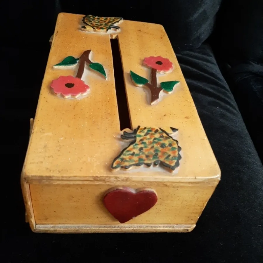 جا دستمال کاغذی چوبی