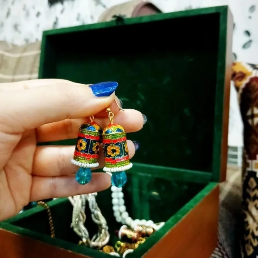گوشواره هندی برنجی