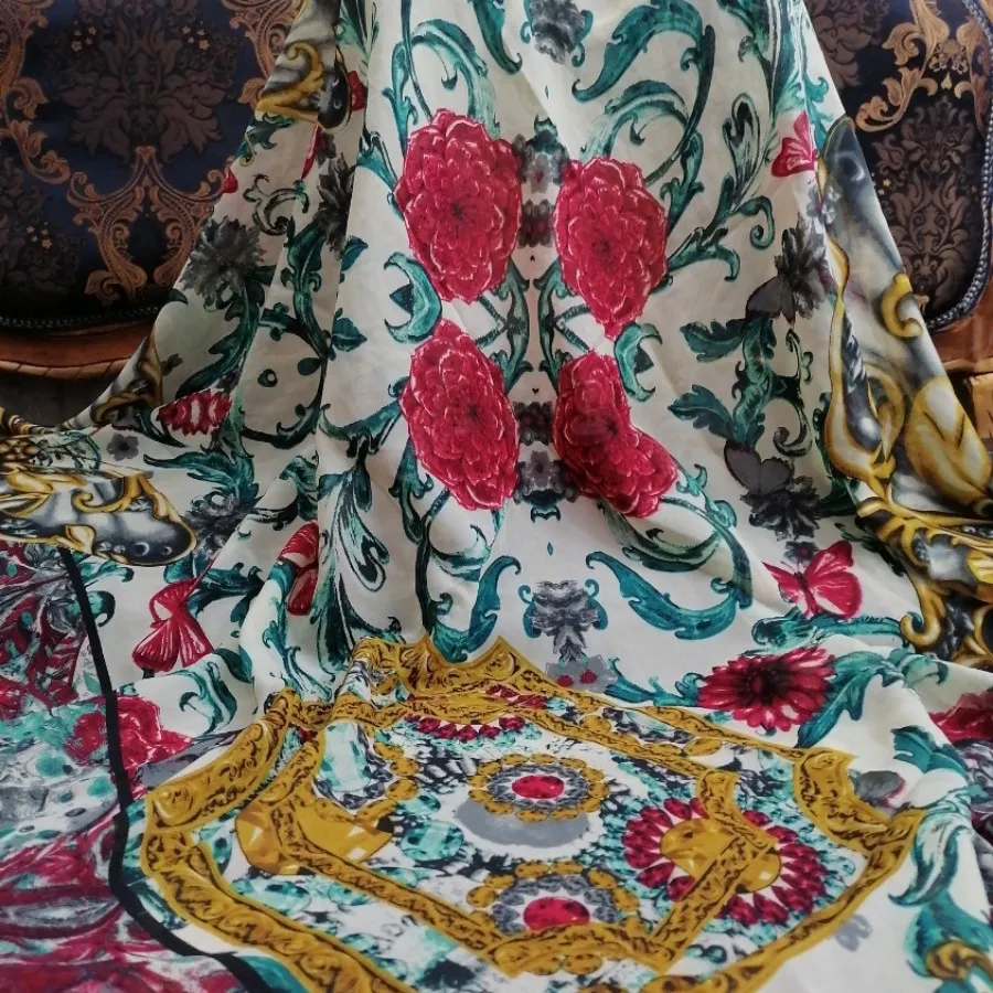 روسری بزرگ دوردست دوز