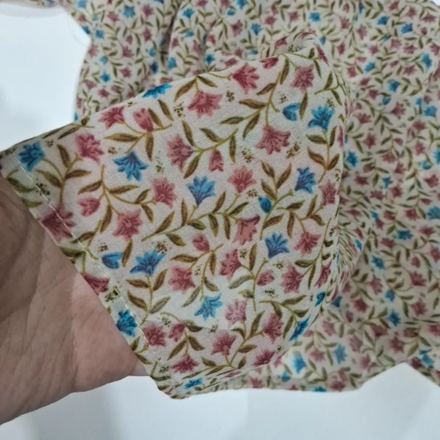 روسری تابستانه کرم گلگلی