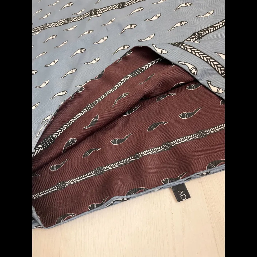 شال دو روو طرح ماهی