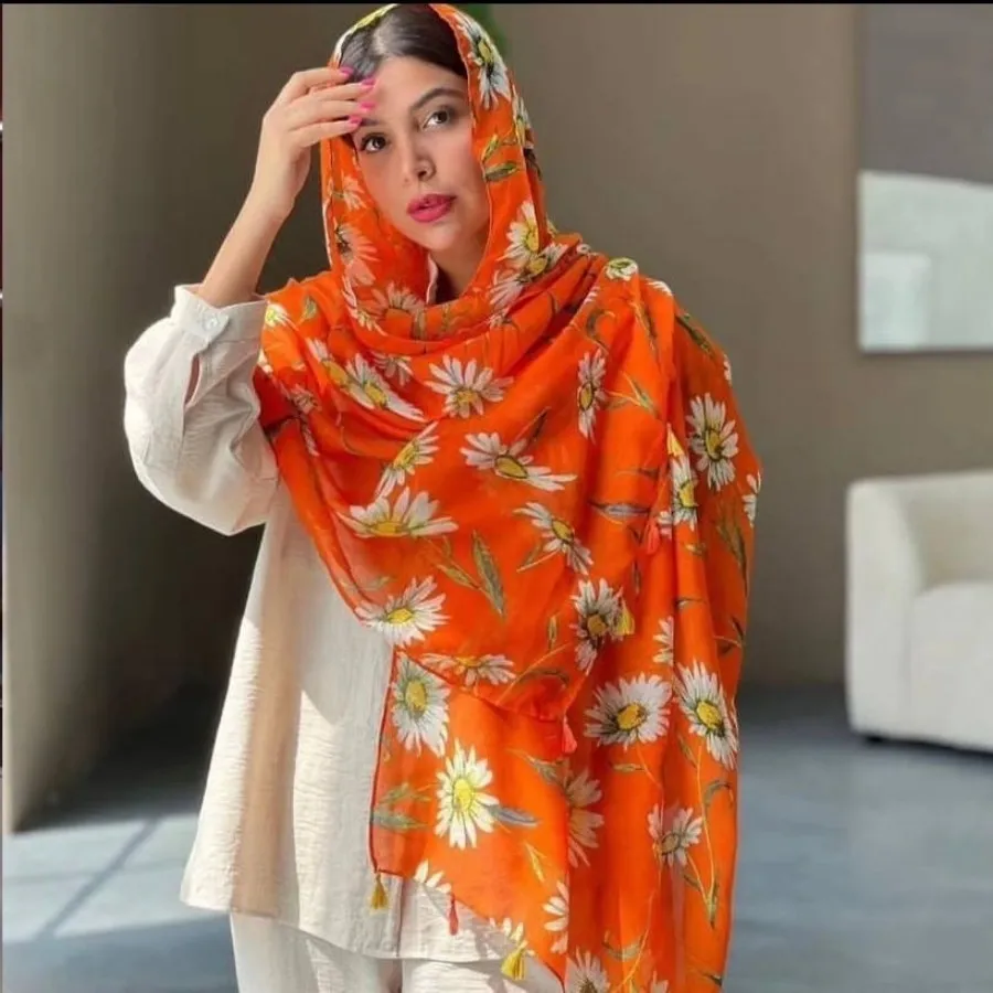شال نخ پنبه TRF وارداتی
