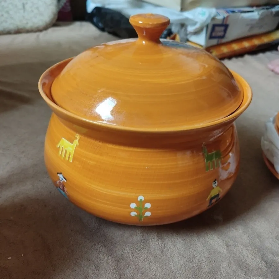 سرویس سفالی نارنجی