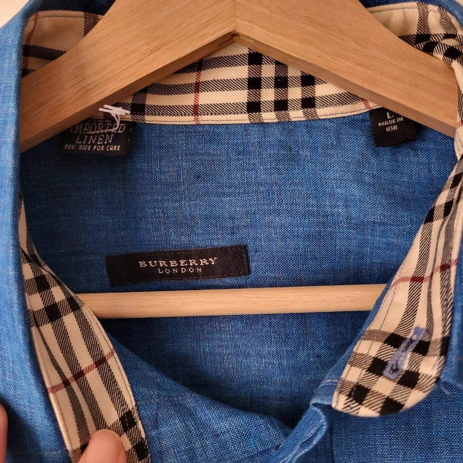 پیرهن لینن برند burberry