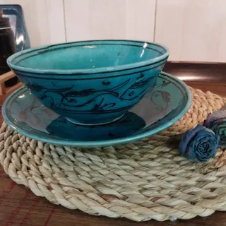 کاسه لعابی و بشقاب