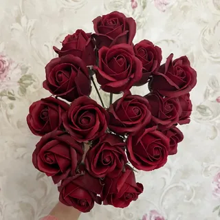 شاخه گل رز صابونی