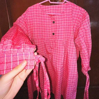 شومیز عروسکی ناز چهارخونه