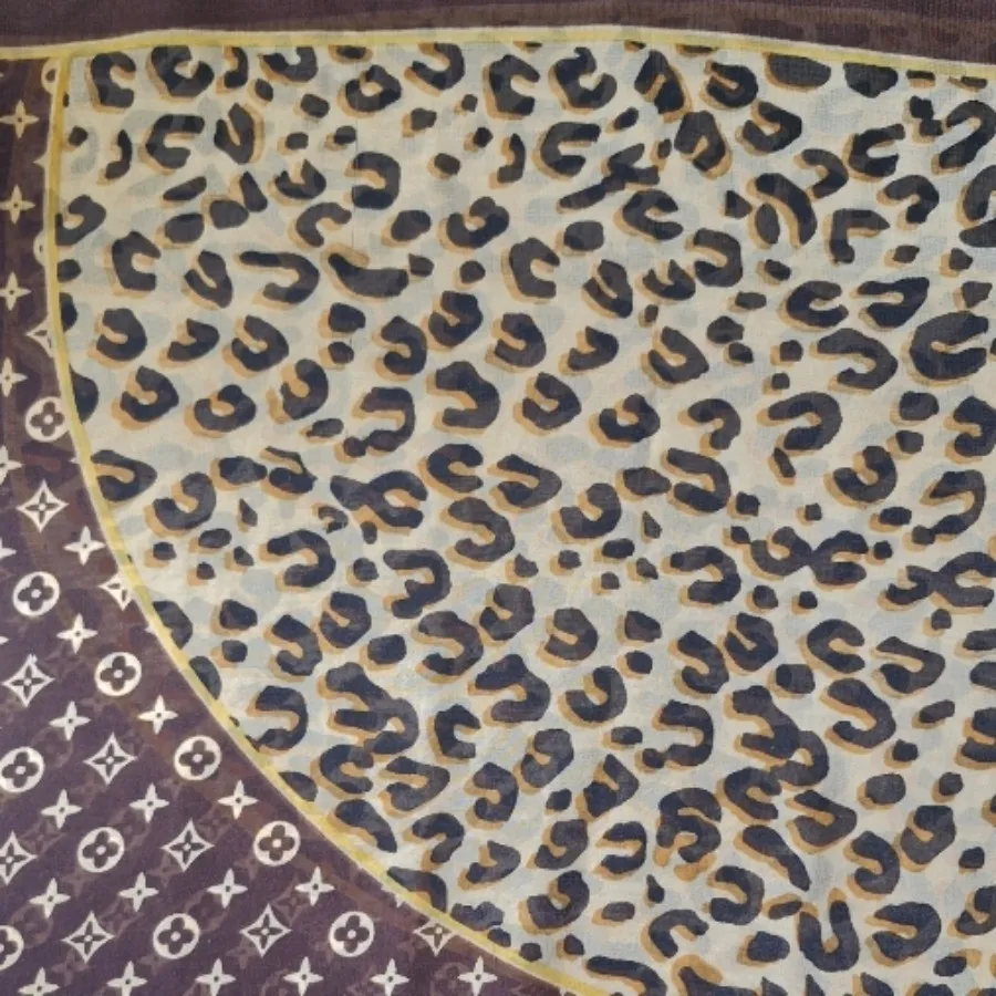 روسری حریر پلنگی