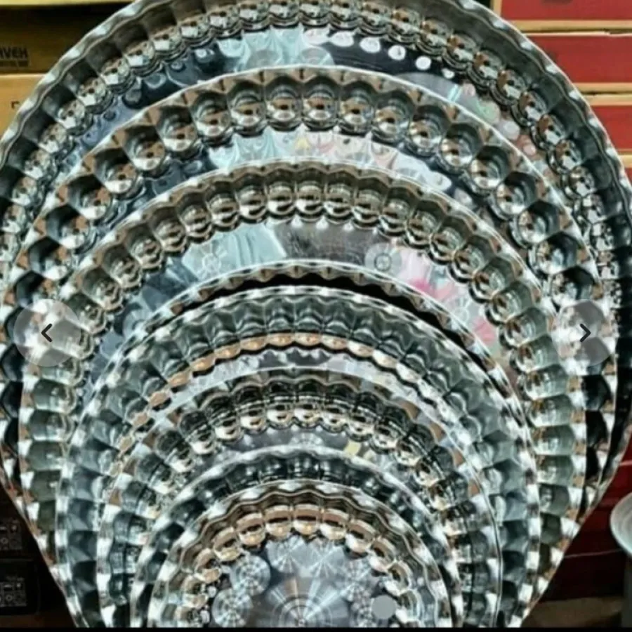 ست سینی 7 تکه استیل