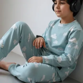 ست بلوز و شلوار نخ پنبه