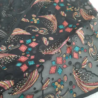 پارچه حریر طرح برجسته