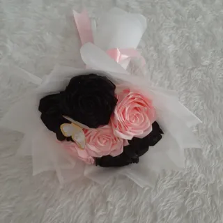 دسته گل مصنوعی روبانی نو